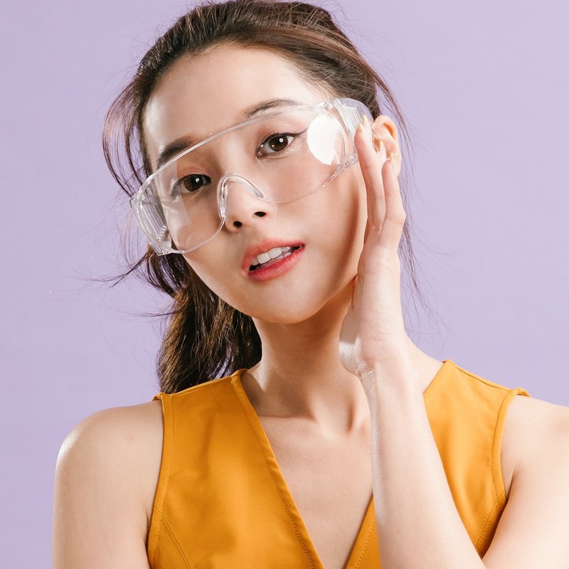 【2入】一體成形強化鏡片防霧MIT防護眼鏡│防風眼鏡│包覆式套鏡 - 眼鏡/鏡框 - 塑膠 透明