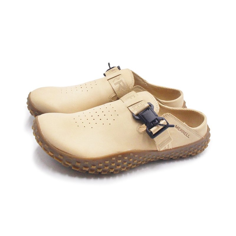 MERRELL WRAPT SLIDE NUBUCK 休閒便鞋 男鞋-米色 - 男運動鞋/球鞋 - 真皮 