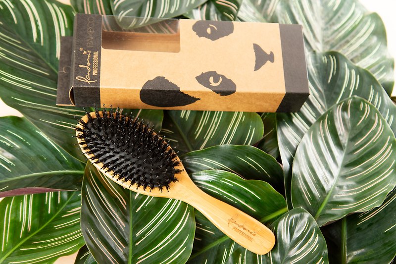 Bristle Eco-friendly Bamboo Comb | Pandora's Beauty Box - อุปกรณ์แต่งหน้า/กระจก/หวี - ไม้ไผ่ สีนำ้ตาล