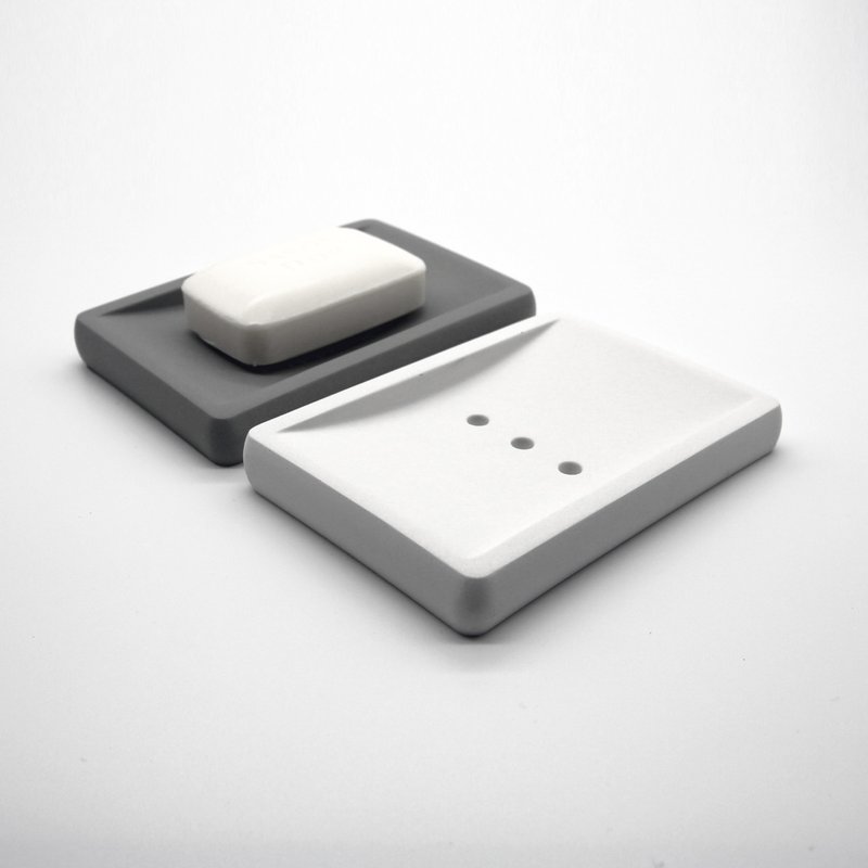 Soap DISH I 皂皿 I 皂盤 I 置物碟 I 水泥－Rectangle－ - 衛浴用品/浴室收納 - 水泥 灰色