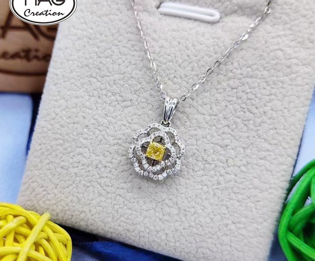 イエローダイヤモンド シリーズ | 18K ホワイト ゴールド イエローダイヤモンド シリーズ | 18K ホワイト ゴールド