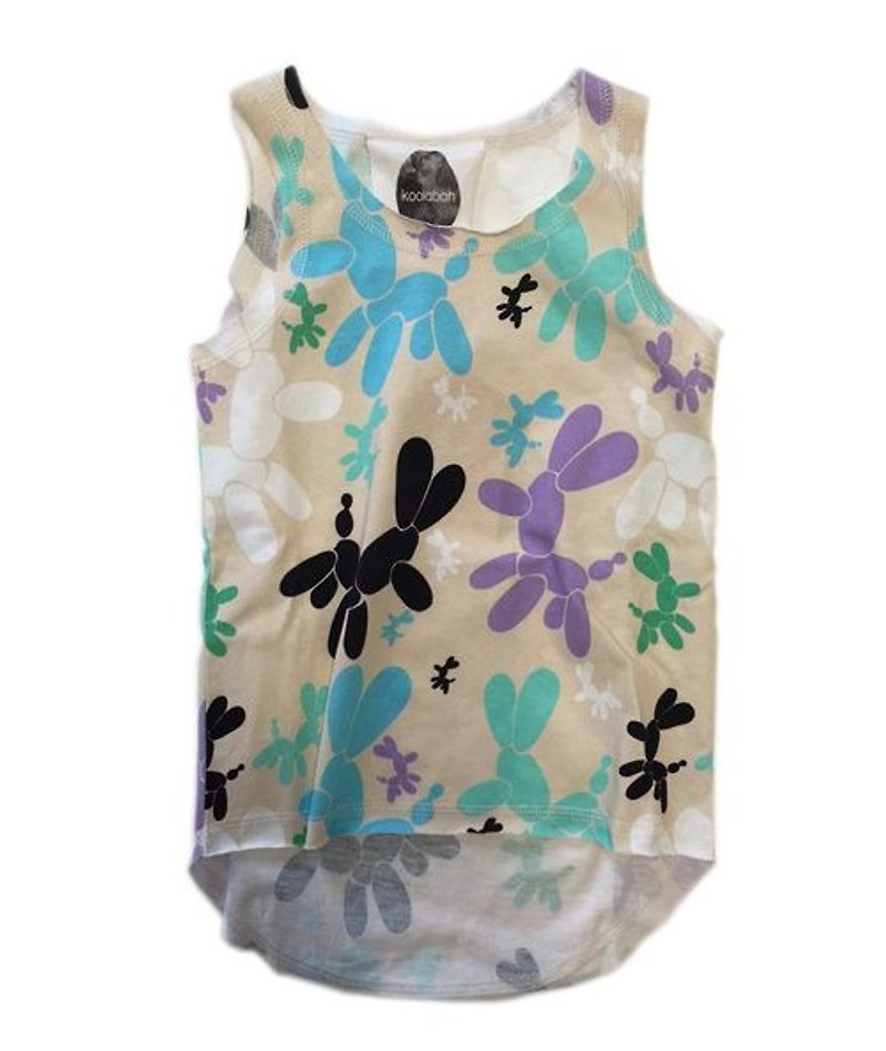2016 spring and summer koolabah Poodle print sleeveless vest - Bibs - Other Materials Multicolor