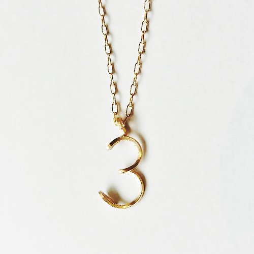 tato-jewelry 数字(ナンバー)ミドルネックレス