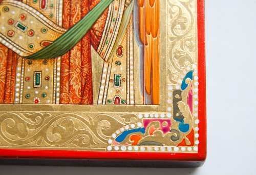 大天使ミカエル　陶板画　アンティーク　レプリカ　ドイツ　ミュージアムグッズ 大天使ミカエル 陶板画 アンティーク レプリカ ドイツ