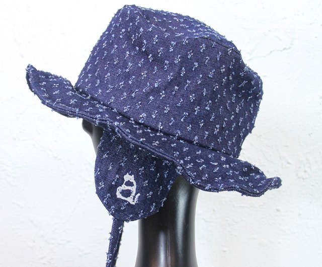 Aman No.57 Handmade Hat Ear Brand LOGO Gentleman Hat Special Denim