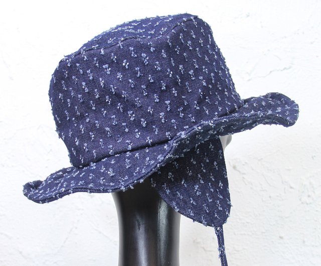 Aman No.57 Handmade Hat Ear Brand LOGO Gentleman Hat Special Denim