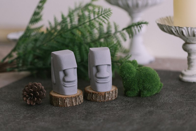 Moai Statue Diffuse Stone Easter Island Birthday Gift Christmas Gift Valentine's Day Gift Healing Small Objects - Fragrances - Other Materials 