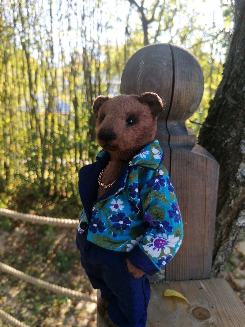 Bear Iwan 19 cm - Stuffed Dolls & Figurines - Other Materials 