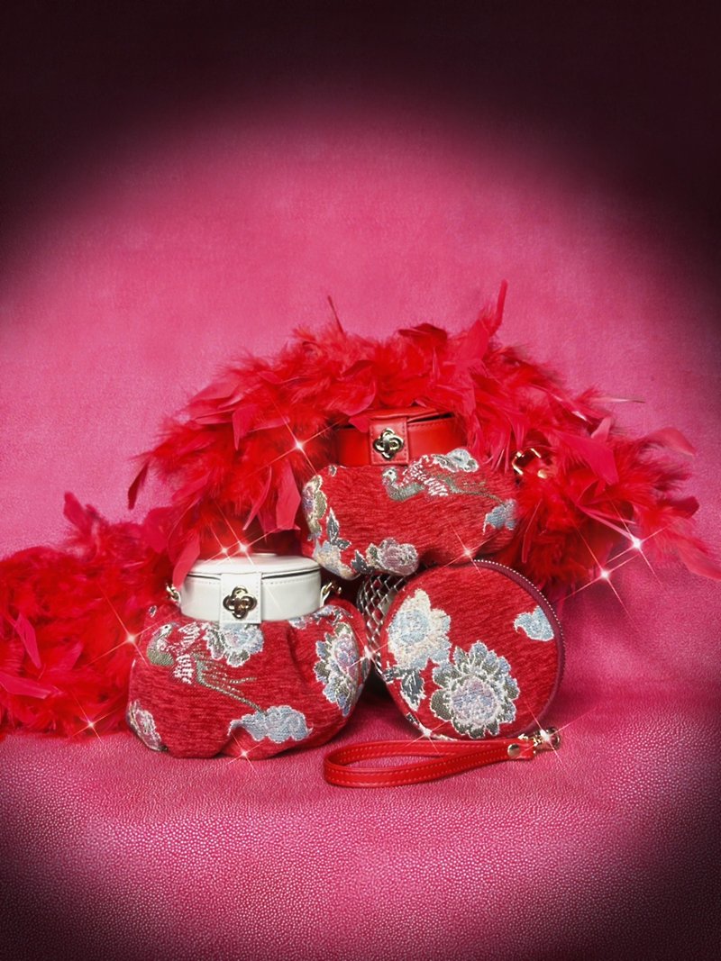 Normal size Jin Long Dumpling - Handbags & Totes - Thread Red