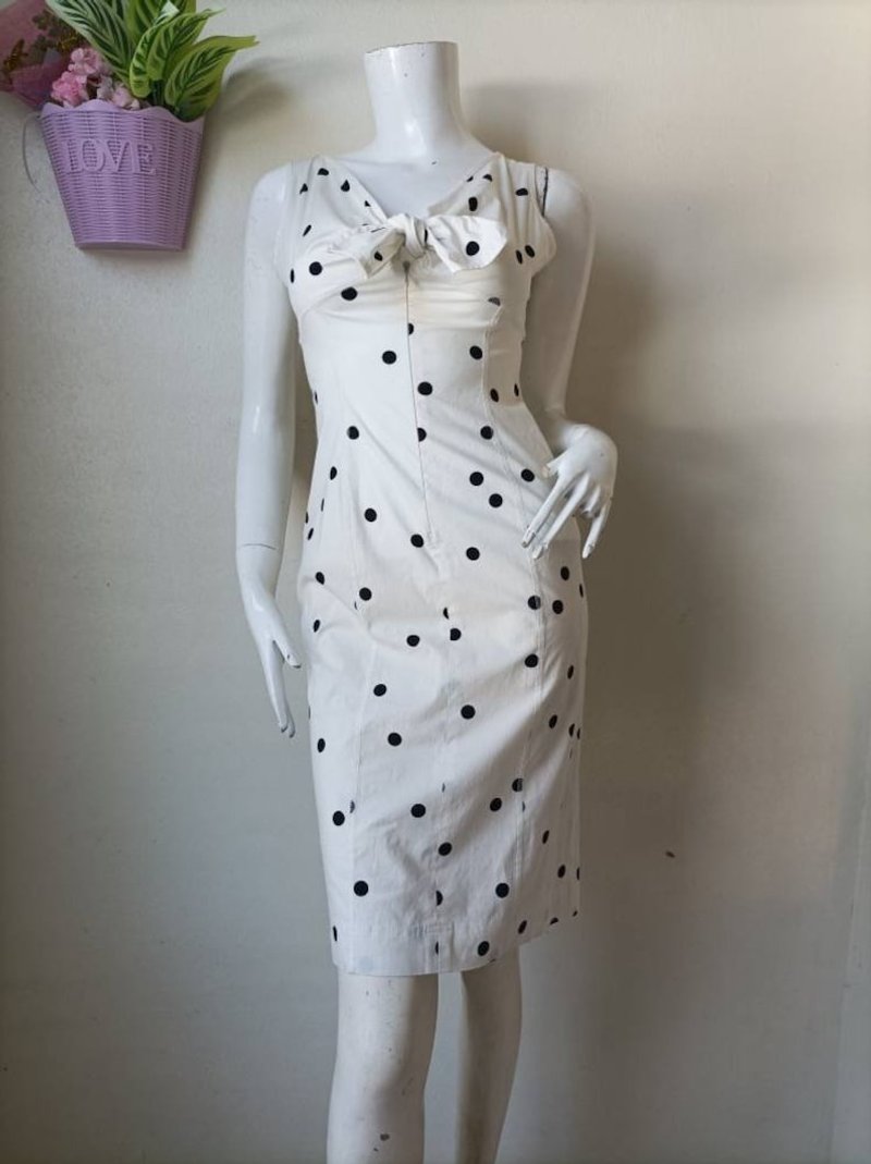 Rare Vintage Angelo Tarlazzi bodycon dress Size 9 Small - ชุดเดรส - ผ้าฝ้าย/ผ้าลินิน 