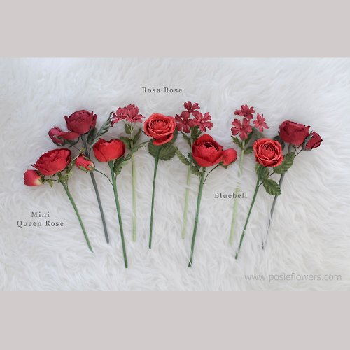 posieflowers APPLE RED - Small Posie Rooms for Home Decoration