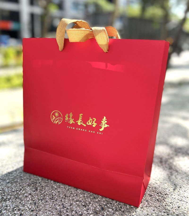 緣長好事品牌logo燙金紙袋 - 其他 - 紙 紅色