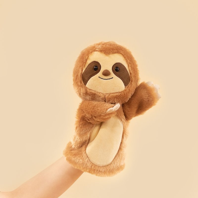 SimpliCute |  Oliver the Sloth Hand Puppet - ตุ๊กตา - ไฟเบอร์อื่นๆ สีนำ้ตาล
