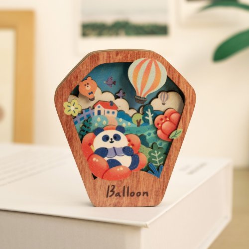 遊木時光 woodtime 【星願磁鐵燈-浪漫氣球】臺灣紀念品 / 生活配件 / 冰箱貼
