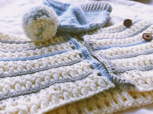 Fatsausage Studio 肥腸工作室 美麗諾羊毛編織嬰兒可調整式保暖肚圍