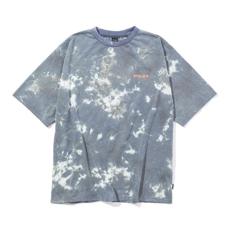 日本限定POLER ELEMENT QUICK DRY DYE TEE 快乾染色T恤 / 黑灰 - 男 T 恤 - 聚酯纖維 灰色
