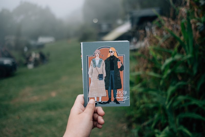 Enjoy the journey postcard - การ์ด/โปสการ์ด - กระดาษ หลากหลายสี