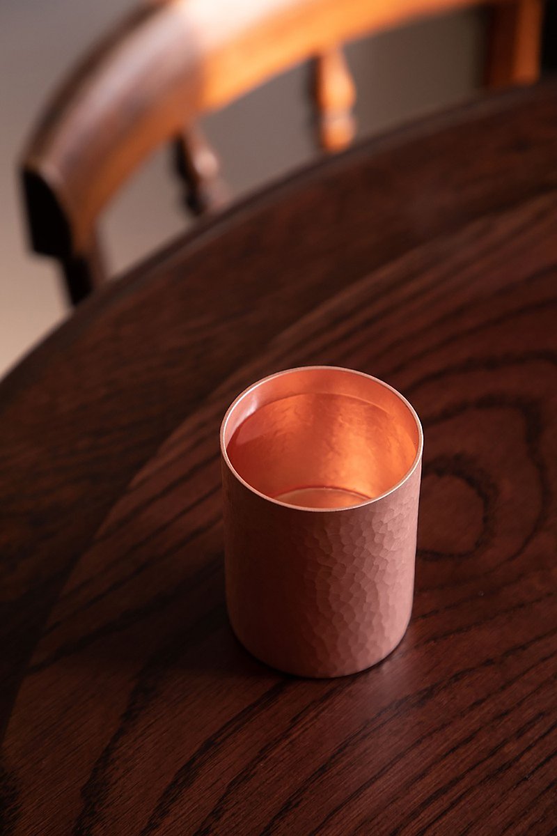 180ml cold drink cup handmade forged and hammered Bronze - แก้ว - โลหะ 