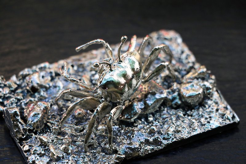 Returned Fish | Paper Series | Crab Paperweight - Other - Copper & Brass 