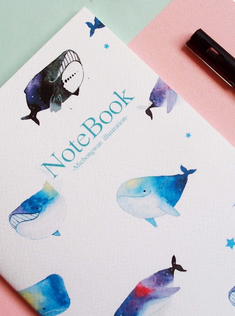 Star whale notebook / blank notebook - Notebooks & Journals - Paper 