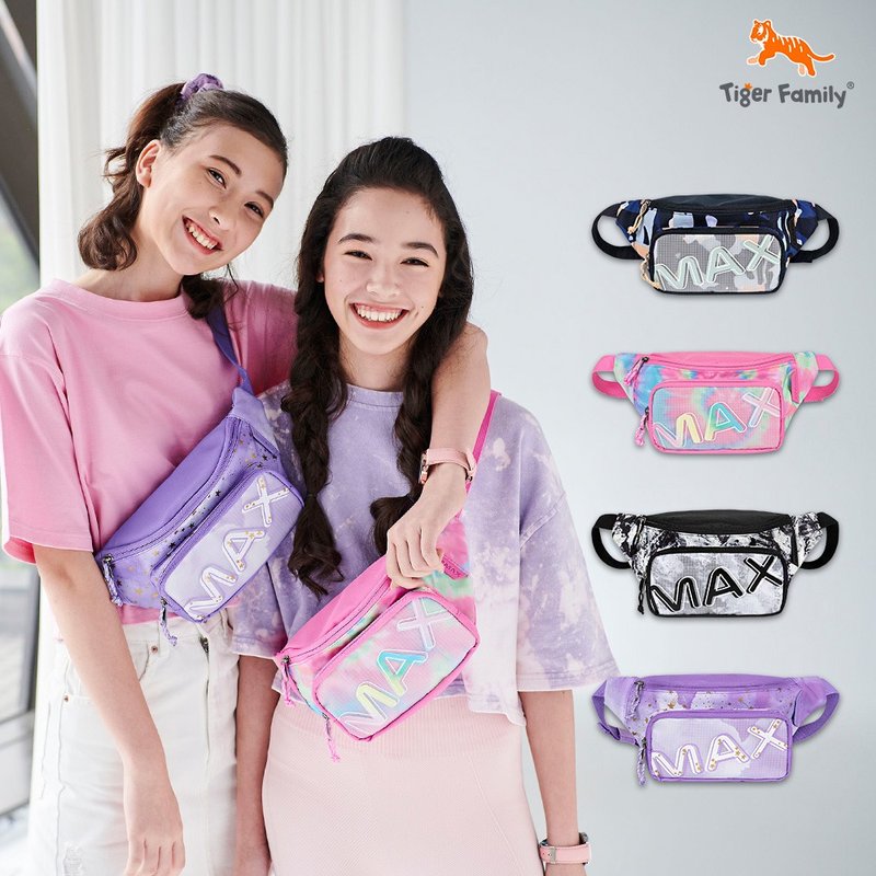 Tiger Family MAX Shoulder Waist Bag-Rocky Matt Black - กระเป๋าแมสเซนเจอร์ - ไฟเบอร์อื่นๆ สีดำ