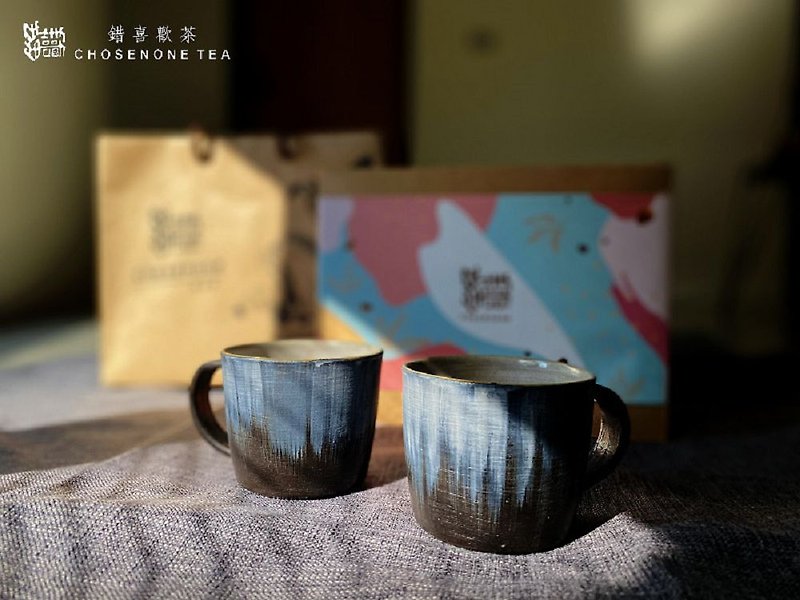 Taiwanese artist broke the limited edition cup gift box [Lu Ning] Mid-Autumn Festival gift box - แก้วมัค/แก้วกาแฟ - โลหะ สีดำ
