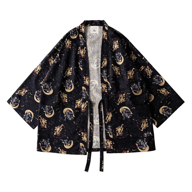 Youkai YOUKAI Yuori robe Japanese-style kimono cardigan-style jacket genderless wear with Shenhai pattern