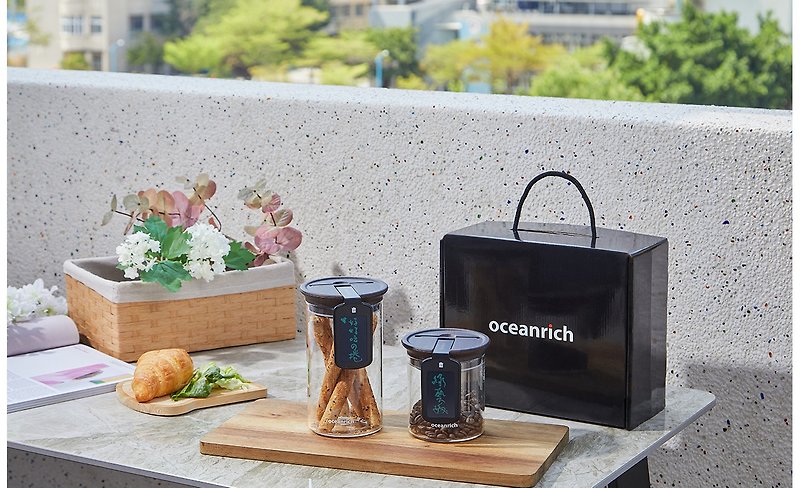 Oceanrich memory jar large + coffret set (additional gift--universal brand shopping bag) - กล่องเก็บของ - แก้ว สีนำ้ตาล