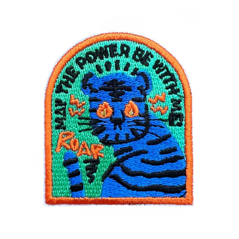 Embroidered Patch May The Power Be With Me, Bag Charm, Bag Accessories - เข็มกลัด/พิน - งานปัก หลากหลายสี