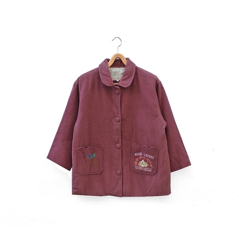 │Slowly│ urchin retro - vintage wool coat │vintage Art Institute of wind retro street cute wool..... - เสื้อแจ็คเก็ต - วัสดุอื่นๆ หลากหลายสี