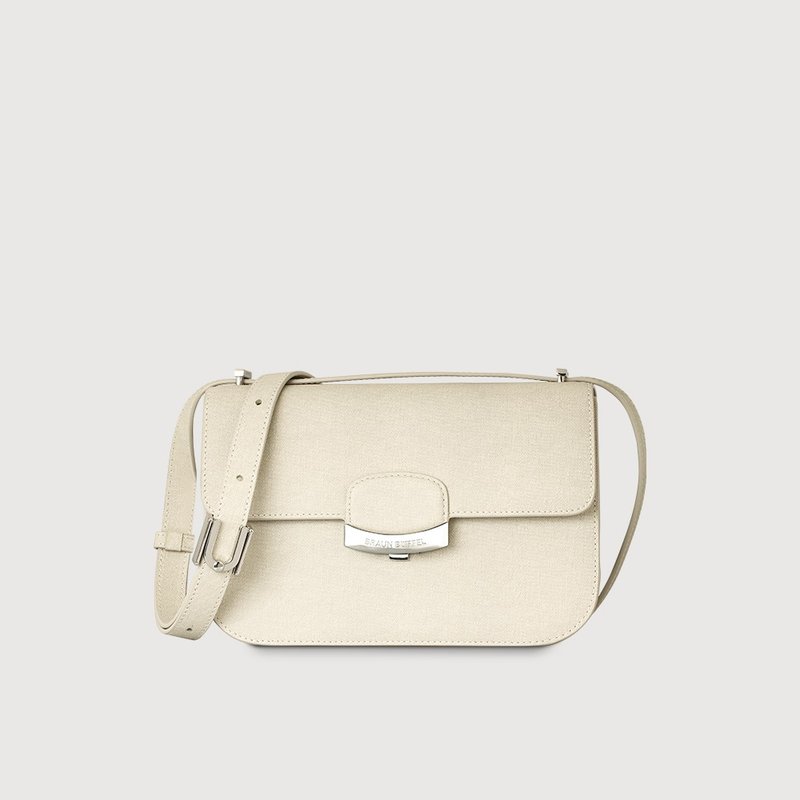 【Complimentary Gift Wrapping Upgrade】YARA Small Crossbody Bag - Wheat Beige / BF851-10A-EGR - กระเป๋าแมสเซนเจอร์ - หนังแท้ สีกากี