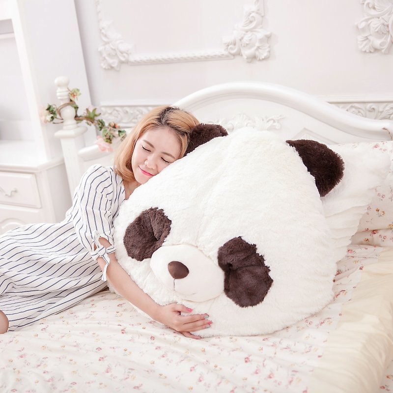 CANDY BEAR ♥ Panda modeling big cushions - Pillows & Cushions - Polyester White