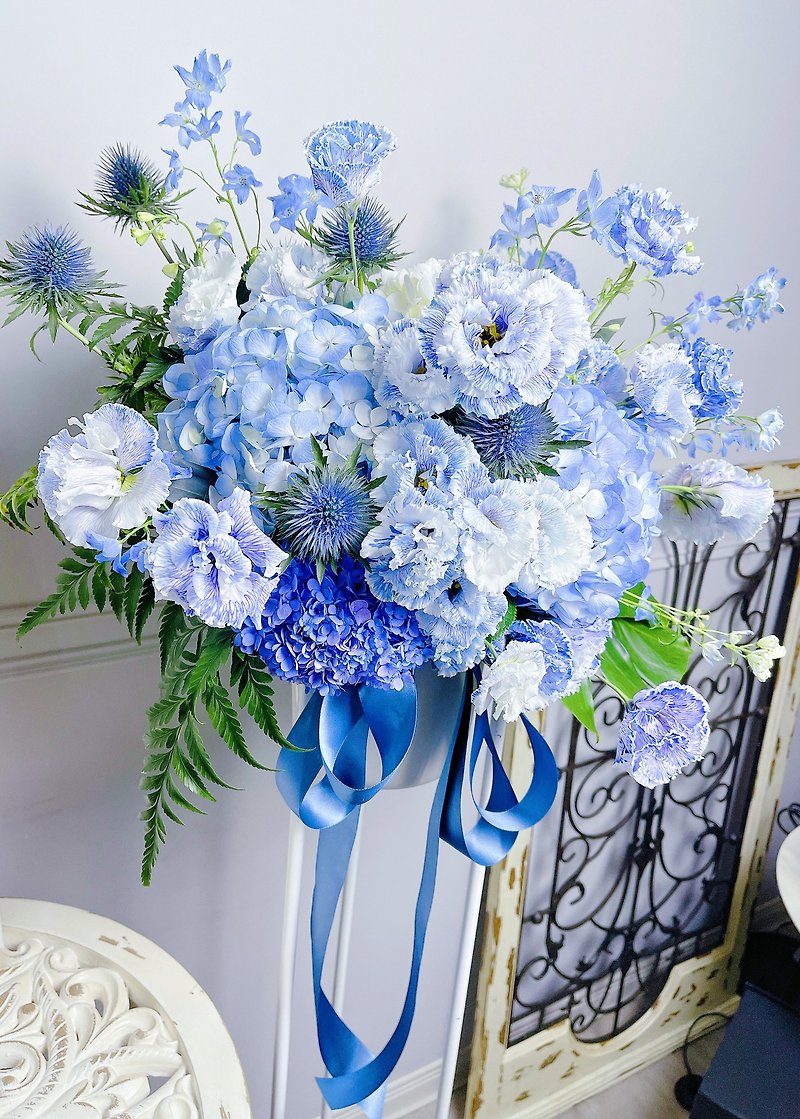 Blue flowers elevated flower baskets are limited to Shuangbei City delivery - Other - Plants & Flowers Blue