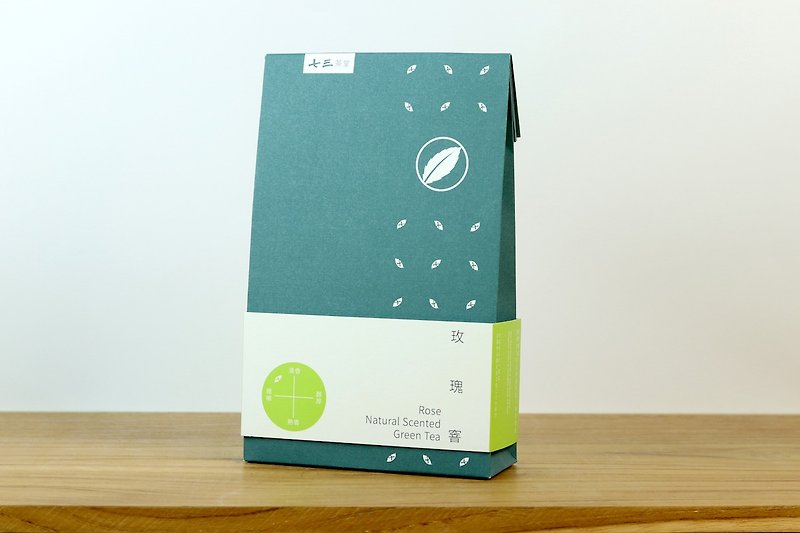Rose Scented Green Tea-Family Pack (Loose Tea 150g) - ชา - กระดาษ สีน้ำเงิน