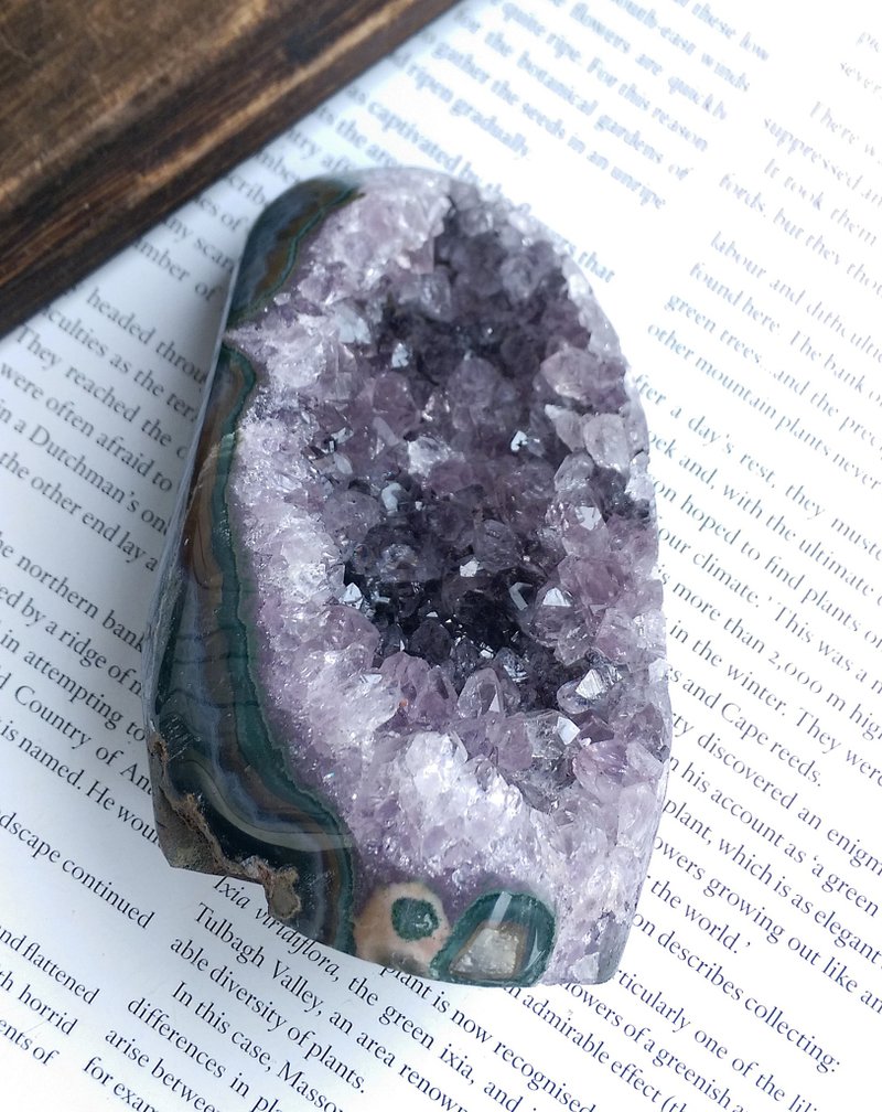 Amethyst  烏拉圭產地 原皮紫水晶  紫水晶晶鎮 天然礦石 原礦 - 擺飾/家飾品 - 其他材質 