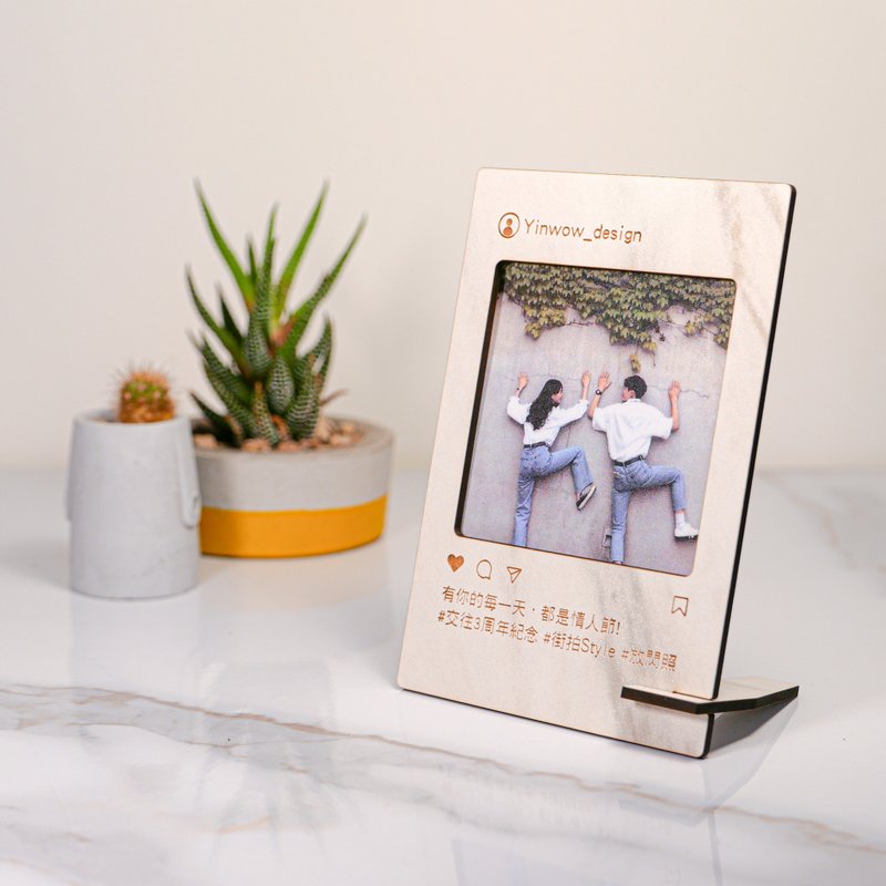 【客製化禮物】Instagram、IG風格。相框 - 相框/畫框 - 木頭 