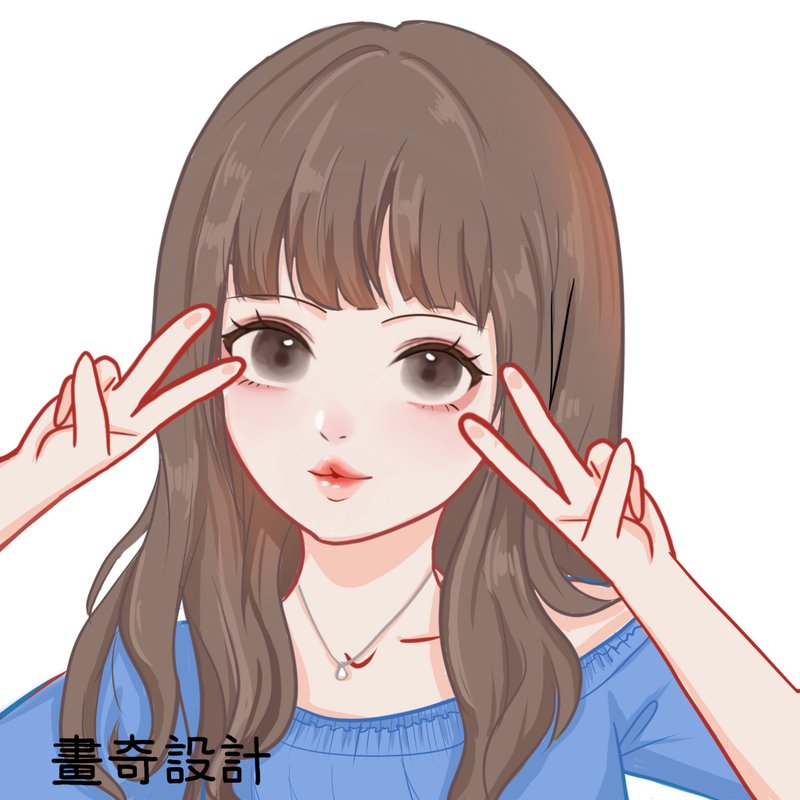 似顏繪 客製化 人像畫 全家福 情侶 Q版人像 寵物 生日禮物 插畫 - 似顏繪/客製畫 - 其他材質 