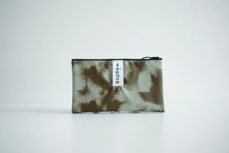 High-performance nylon mini wallet / 3 storage pockets / fog camouflage - Wallets - Nylon Blue