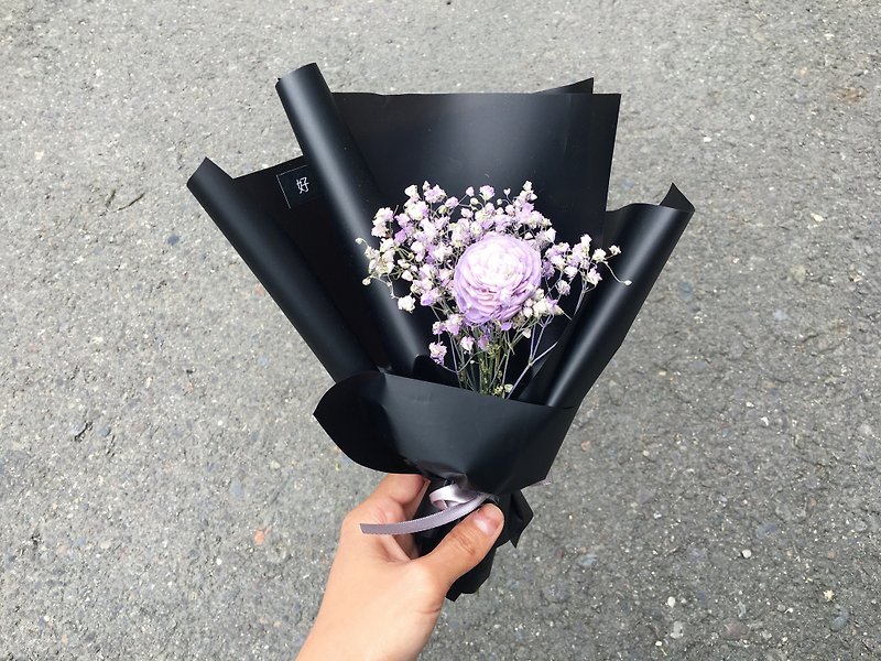 [良い]有名な星空の花の花束韓国包装ドライフラワーのブーケバレンタインの花束韓国は両面の包装紙（M）リミテッドインポート - 観葉植物 - 寄せ植え・花 パープル