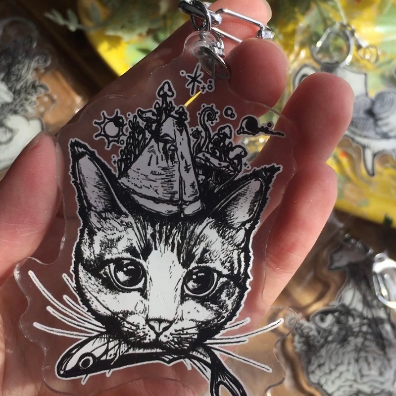 : Small shop on earth ttlsoe : Hand drawing Printing: Keychain: - Keychains - Acrylic Transparent