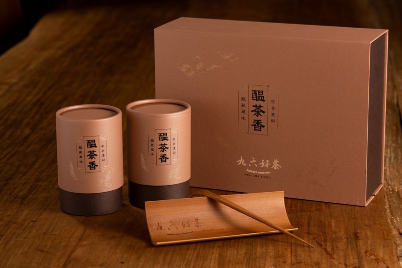 [First Choice for Mid-Autumn Festival] Brewing Tea Fragrance/ Textured Bamboo Tea/ Tea Dial/ Black and White Tea Combination/ - ชา - อาหารสด สีกากี