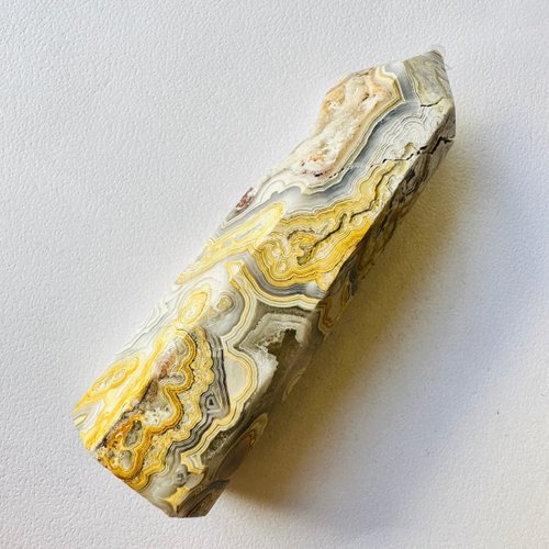 rainxpluie 知雨若泥 墨西哥瑪瑙柱5 能量石 原石礦標 穩定情緒 靈性覺醒 佛教七寶