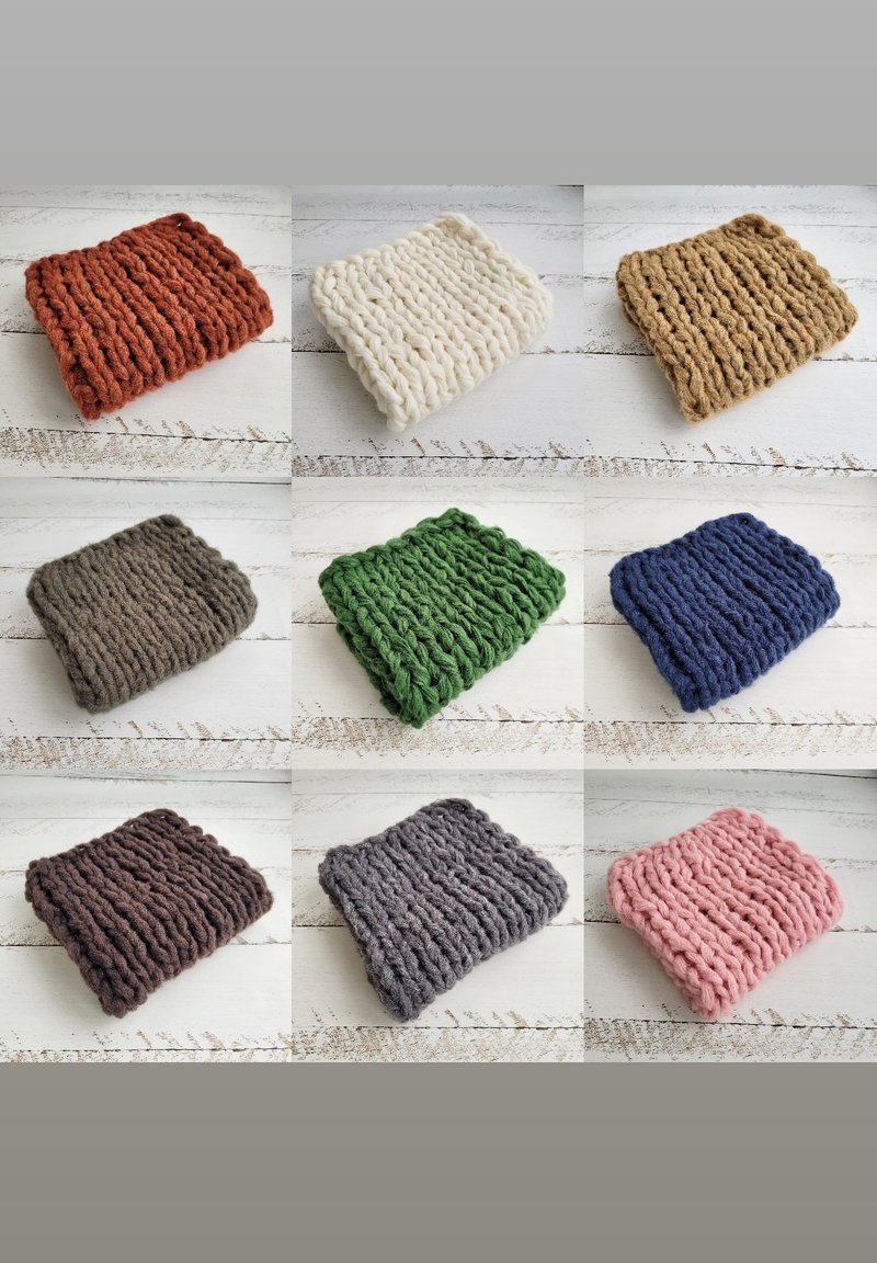 Newborn Knitted Blanket, Newborn photo prop layers - Baby Accessories - Wool Multicolor