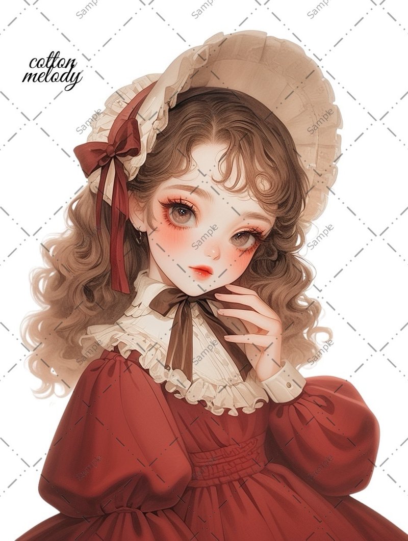 original sticker no.1062 人物ステッカー オリジナルステッカー 人物ステッカー 女の子ステッカー オリジナル人物ステッカー - 貼紙 - 紙 