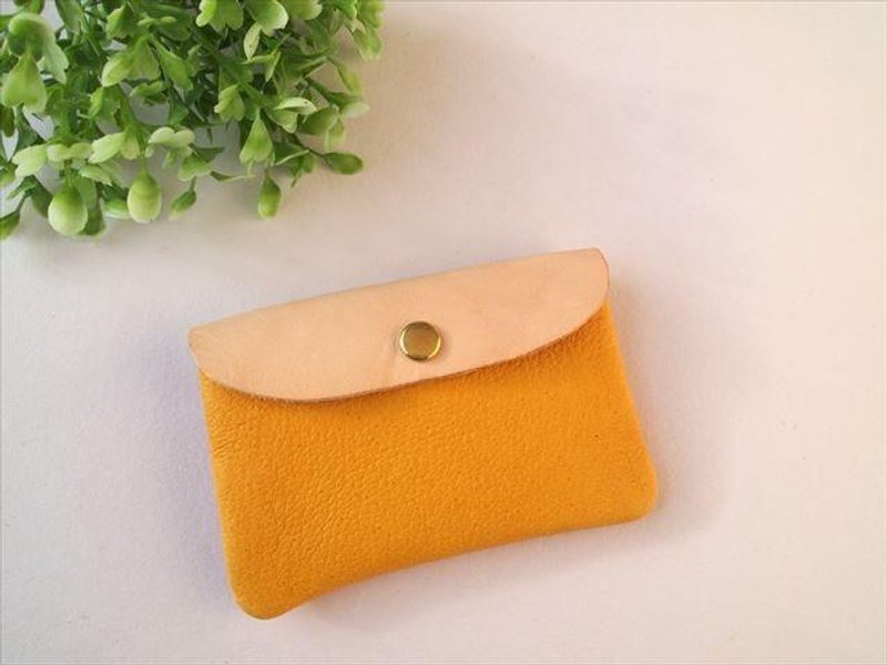 【ｷｲﾛ×ﾑﾗｻｷ】ぶた革やわらかカードケース【受注生産】レザーパスケース - 名片夾/名片盒 - 真皮 藍色