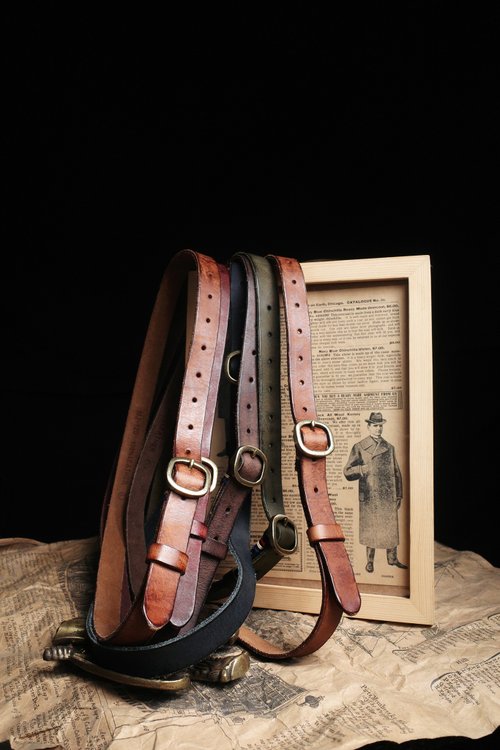 舊嘢販革 OLD SELING LEATHER 美式復古 頭層牛皮腰帶 休閒皮帶