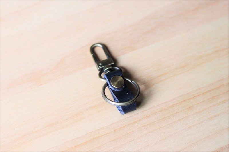 Gogoro 皮革鑰匙圈 / 鑰匙釦 | 深海藍 - 鑰匙圈/鑰匙包 - 真皮 藍色
