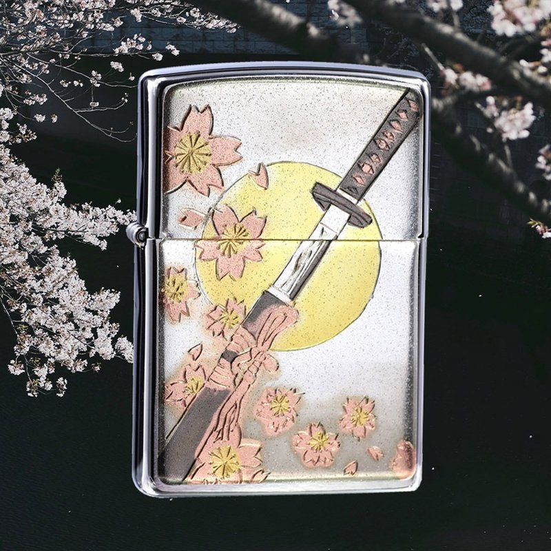 [ZIPPO official flagship store] Japanese traditional style-Katana windproof lighter ZA-5-204 - Other - Copper & Brass Silver