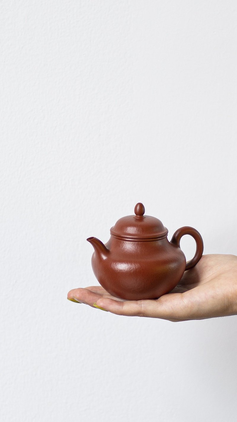 送禮紫砂壺茶壺小秋水 全手工 130cc 原矿30目老朱泥  成型难 水 - 茶壺/茶杯/茶具 - 陶 灰色