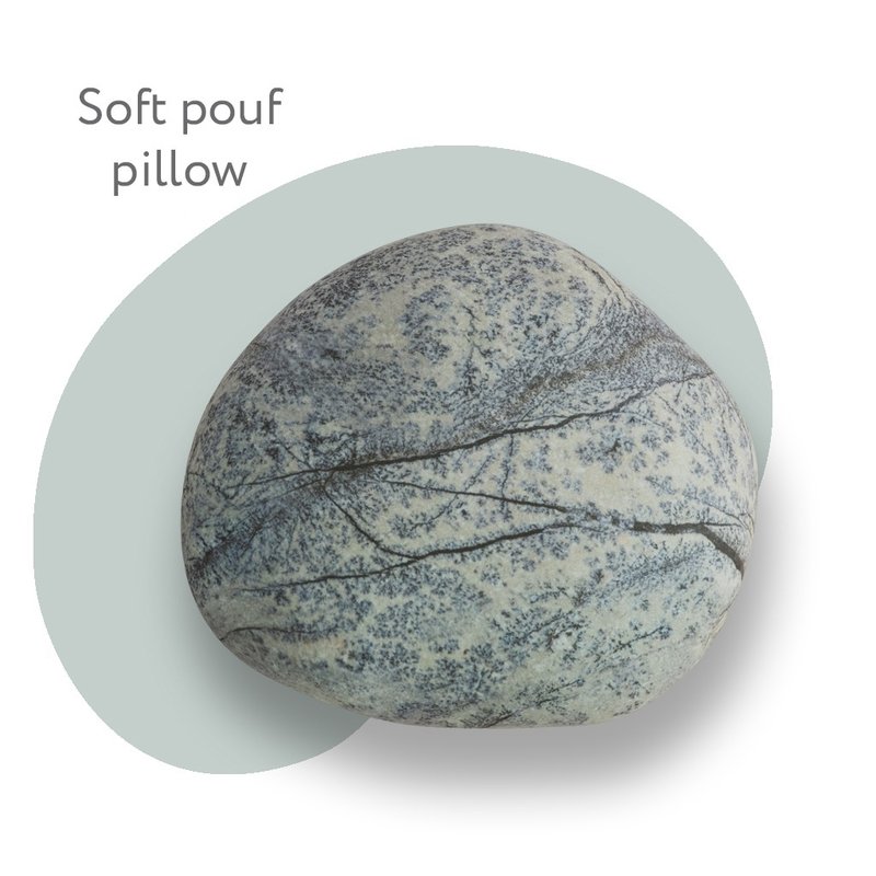 Soft pillow Kamushi Tuva - Other Furniture - Polyester Gray